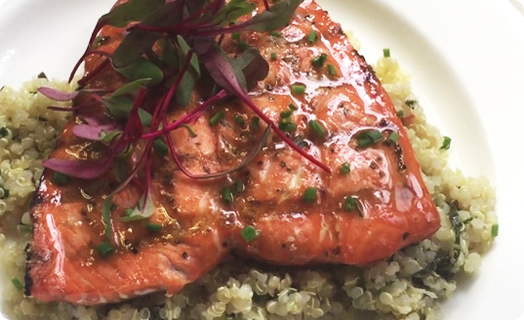 Salmon with SMS Quinoa Salad