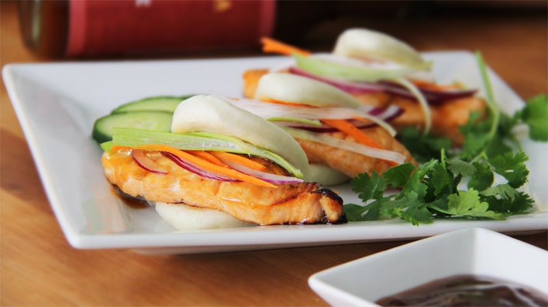 Steelhead Trout Bao Buns