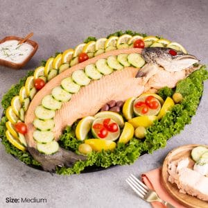 Poached Whole Salmon Platter