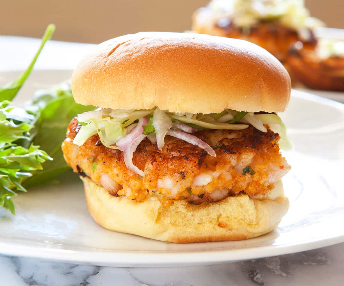 Chinese Shrimp Burger