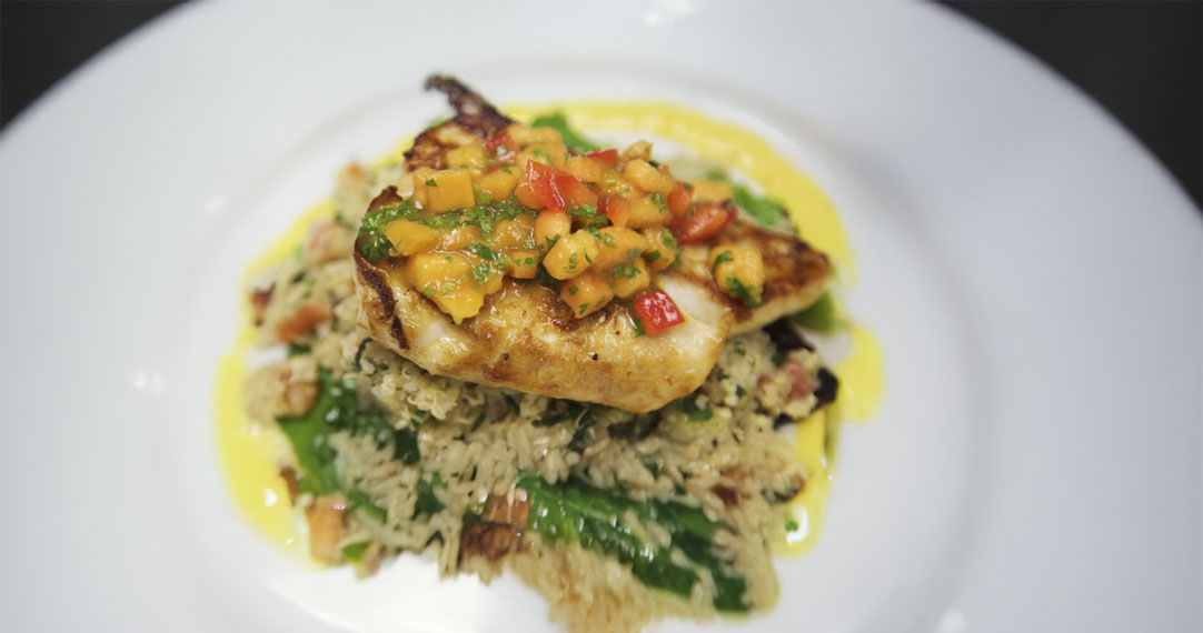 Featured image for “Mahi Mahi with Mango Papaya Salsa”